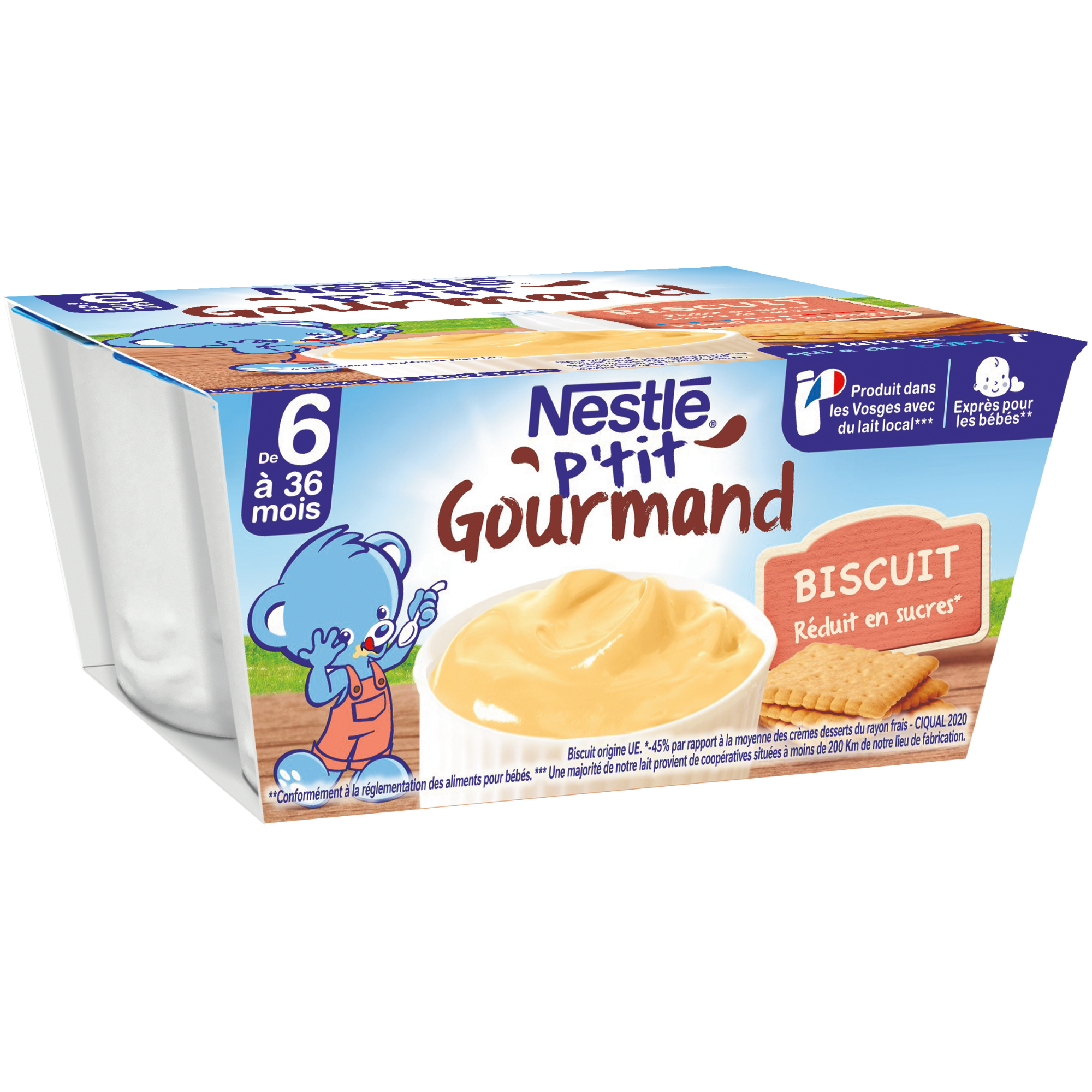 Váng Sữa Nestlé P'tit Gourmand Vị Bánh Quy 400g