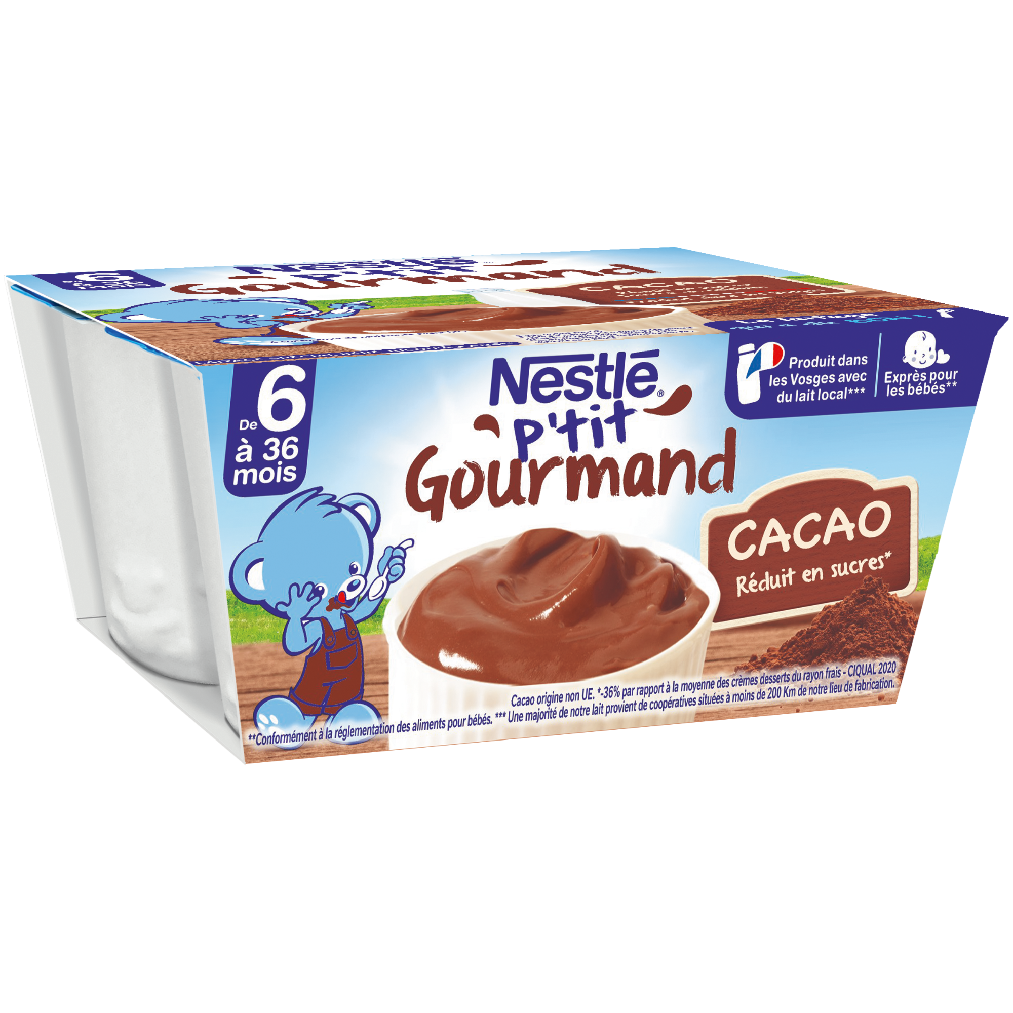 Váng Sữa Nestlé P'tit Gourmand Vị Cacao 400g