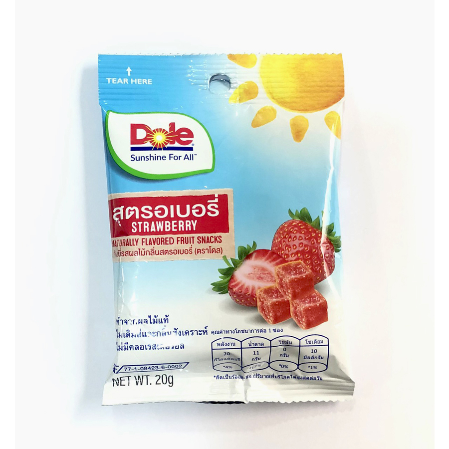 Naturally Flavored Fruit Snacks - Strawberry 36 x 20 g