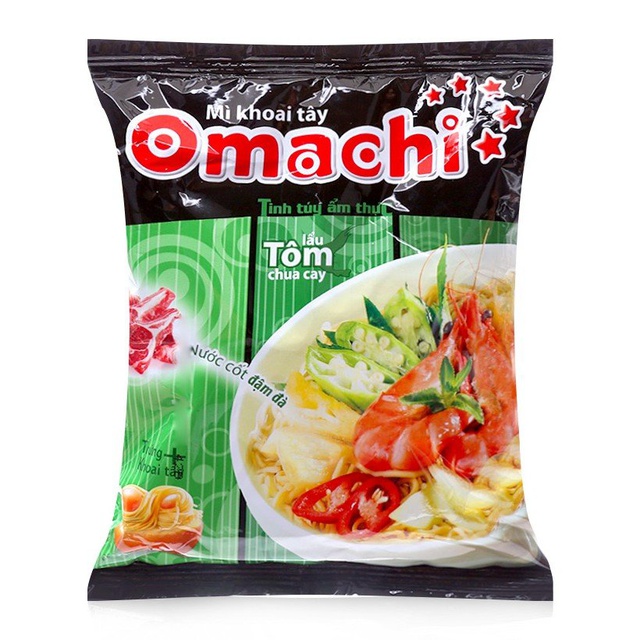 Mì khoai tây Omachi tôm chua cay