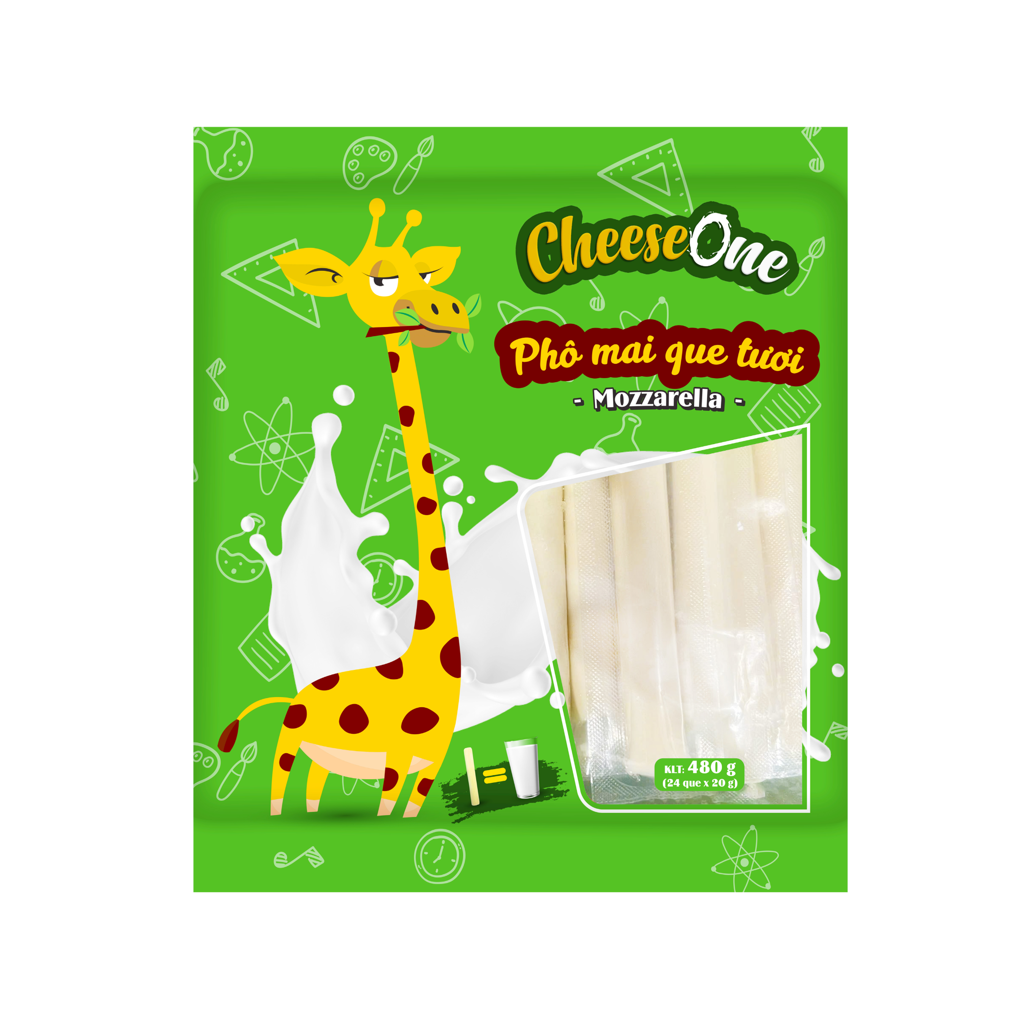 Phô mai que CheeseOne 480g (24x20g)